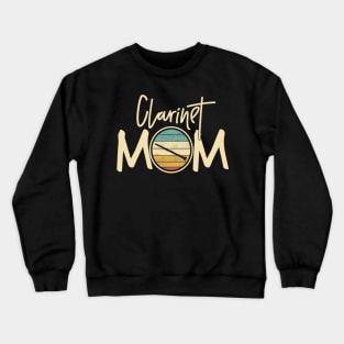 Marching Band - Funny Retro Clarinet Mom Gift Crewneck Sweatshirt